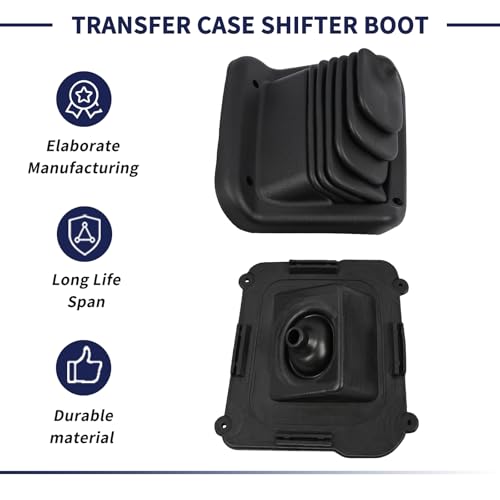 Magimaker F2TZ-7277-A Transfer Case Shifter Boot Compatible with Ford F150 F250 F350 1990-1998 Replace F2TZ7277A Pickup Truck Manual Transmission Gear Shift Dust Cover