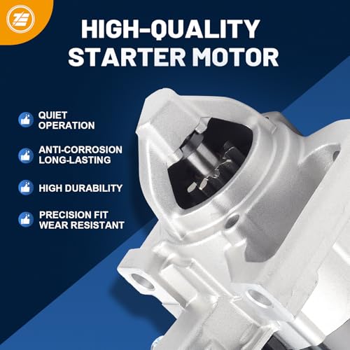 Ezexpreze 10910 New Starter for 14-18 Chevy Silverado 1500 Suburban Tahoe, Cadillac Escalade 6.2L 2015-2016, GMC Sierra 1500 V6 V8 4.3 5.3L 6.2L, for 2015-2016 GMC Yukon, 12655055 M000T24072