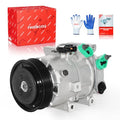 PHOBOOS A/C Compressor with Clutch Compatible with Hyundai Sonata 2011-2014 L4 2.0L/2.4L & Kia Optima 2011 L4 2.0L/2.4L. Ref. CO-11218C, 178317