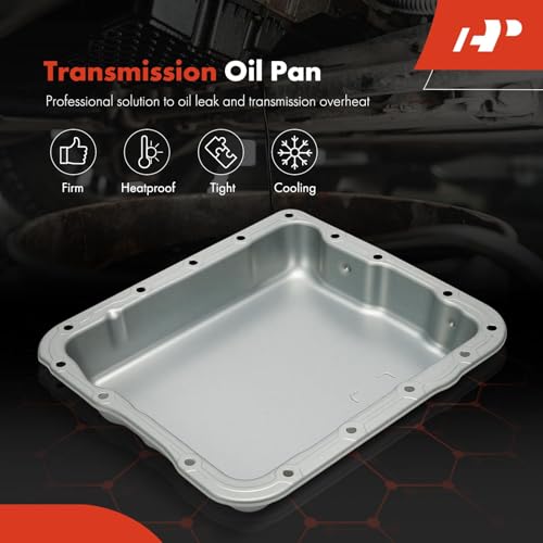 A-Premium Transmission Oil Pan Without Drain Plug Compatible with GM Vehicles with THM700-R4/4L60/MD8 or 4L60-E 4-Speed Automatic Transmission