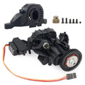 2-Speed Transmission Gearbox Assembly with Servo for 1/10 RC Crawler, Upgrade Replacement Gear Case with Motor Pinion & Cover (Compatible with TRX-4/TRX-6)
