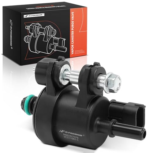 A-Premium Vapor Canister Purge Solenoid Valve Compatible with Chevrolet Equinox, Traverse, Impala, Camaro, Colorado, Volt & GMC Terrain, Acadia, Canyon & Buick Enclave, LaCrosse & Cadillac SRX, CTS