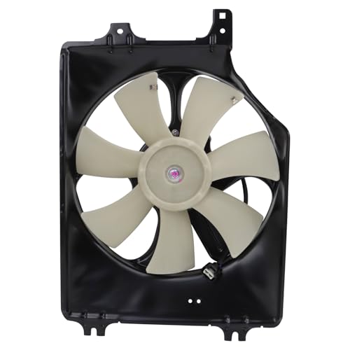 TRQ A/C Condenser Cooling Fan Assembly AC3113113 Compatible with 2005-2012 Acura RL