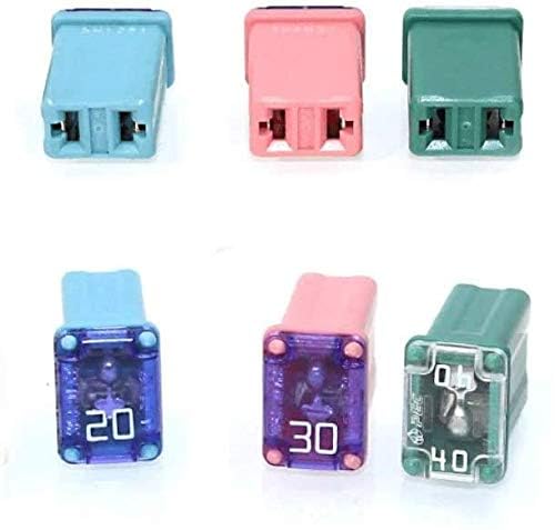 50 pc Automotive MCASE Mini Box Shaped Cartridge Fuse Kit
