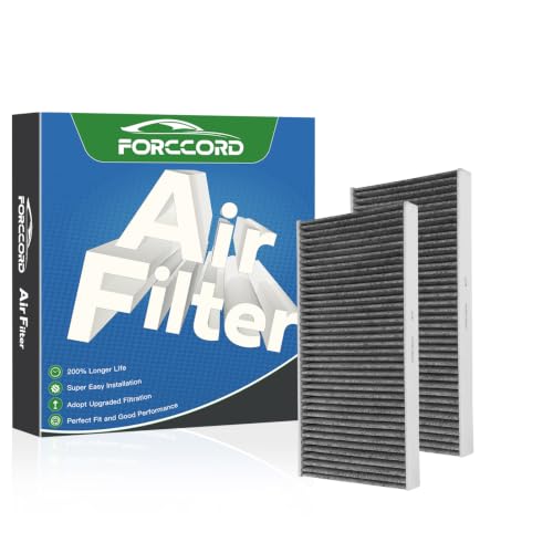 2-Pack HEPA Cabin Air Filter Fits for Volkswagen ID.4 2021-2026,Audi Q4 e-tron 2022-2025,2025 Volkswagen ID. Buzz Activated Carbon Cabin Filter Replacement 1ED819644 1ED819653 VF4003 Car Accessories