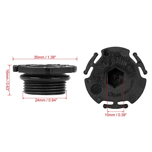 X AUTOHAUX 6pcs ABS Car Engine Oil Drain Plug Replacement 11137605018