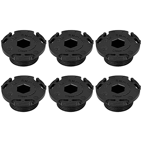 X AUTOHAUX 6pcs ABS Car Engine Oil Drain Plug Replacement 11137605018