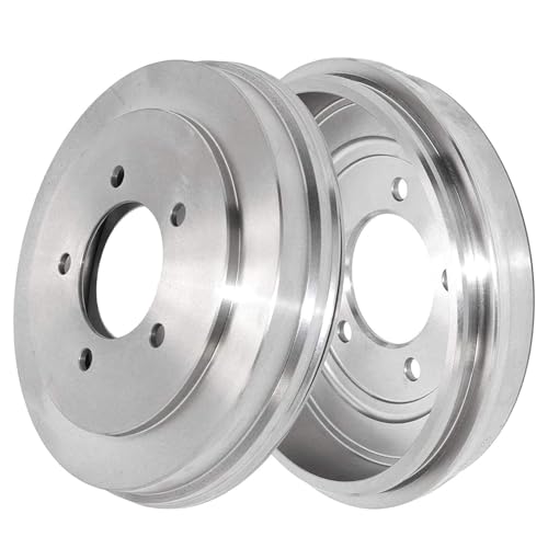 Detroit Axle - 6pc Rear Brake Kit for Jeep Compass Patriot Dodge Caliber Avenger Chrysler Sebring, 2 Brake Drums 2 Semi-Metallic Brakes Shoes Replacement