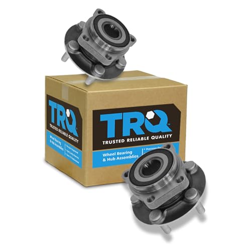 TRQ Front Left and Right Wheel Bearing and Hub Assembly 2 Piece Set Compatible with 2005-2014 Subaru Outback 2009-2014 Forester 2005-2014 Legacy 2013-2014 XV Crosstrek
