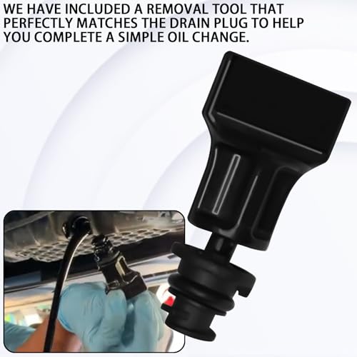 QKYS 6PCS Car Engine Oil Drain Plug with Oil Drain Plug Removal Tool, OEM#06L103801 Oil Drain Plug Repair Kit, Oil Pan Drain Plug Compatible with Volkswagen, Audi, Seat Golf Passat