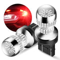 AUXITO 7440 7443 LED Strobe Brake Lights Bulbs, Red Flashing Stop Light, Super Bright T20 W21W 7441 7444 7443R Flashing Strobe Blinking LED Tail Light Bulbs, Pack of 2