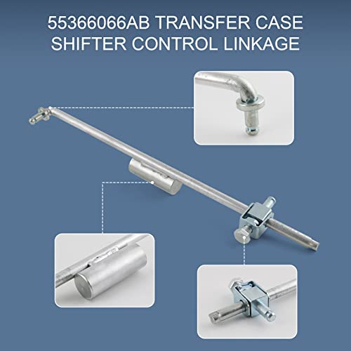 55366066AB Transfer Case Shifter Control Linkage + 68078974AA Bushing Kit