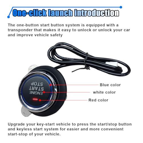BDZMC Car Push Engine Start Button Kit
