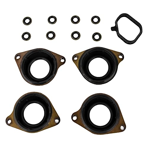 Engine Valve Cover Gasket Set for Honda Accord 2.4L K24, EX, EX-L, LX, LX-S, Coupe, Sedan, Sport Sedan, 2-Door, 4-Door, 2013, 2014, 2015, 2016, 2017, Replace 12030-5A2-A01