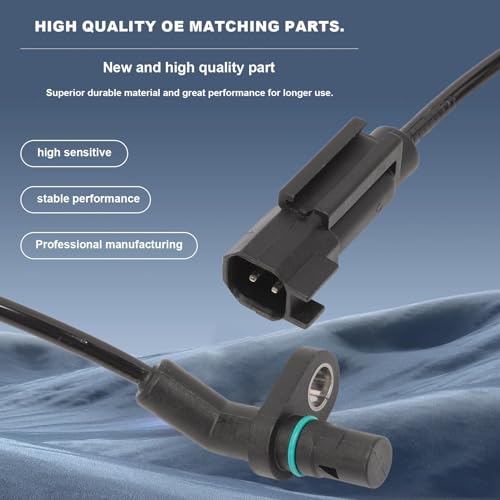 4Pcs Front & Rear ABS Wheel Speed Sensor Compatible for 2013-2018 Ram 1500, 2019 Ram 1500 Classic V6 3.0L 3.6L 3.7L, V8 4.7L 5.7L Engine Replace 68053861AB, 68053861AC, 68053861AD, 68231044AB
