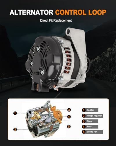 ASAPE 14007 New Alternator Fit for 2014-2019 for GMC Sierra 1500