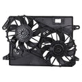 TRQ Radiator Dual Cooling Fan Assembly for 2009-2023 Chrysler 300 2011-2023 Dodge Challenger Charger