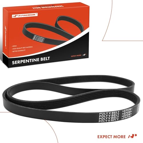 A-Premium 55.13 Inch Engine Serpentine Drive Belt Compatible with Chevrolet Cruze 2012-2015, Cruze Limited 2016 & Saturn SL 1992-2001, SC1 1993-1999, SL1 1992-2001, SW1 1993-1999 - Replace 5PK1398