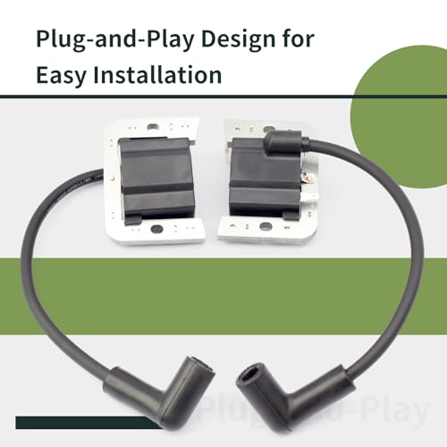 ALLCSM 32-584-06-S Ignition Coil Module 2 Pack Compatible with Kohler KT ZT Engines 7000 Series Lawn Mower KT610 KT715 KT740 ZT720 ZT730 Replaces 3258406-S 32 584 06-S 3258406 3258406S 32 584 06 S