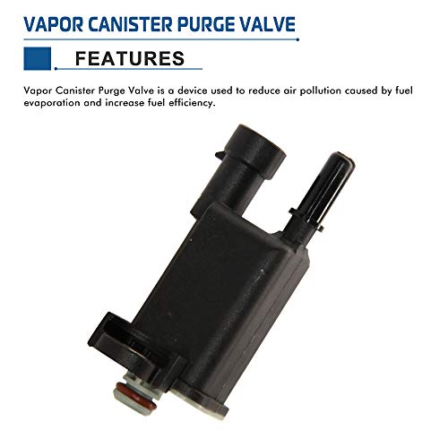 Emission Vapor Canister Purge Solenoid Valve Replaces GM 214-1473 12592015 Compatible with 2008-2014 Express 1500 2008-2014 GMC Savana 1500 2006-2008 Pontiac Grand Prix EVCP Vent Purge Control
