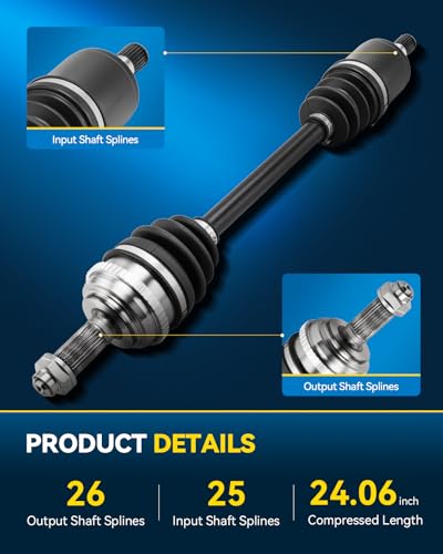 PHILTOP Front Right CV Axle for Honda Civic 2001-2005, 66-4189 CV Axle Shaft 1 PCS
