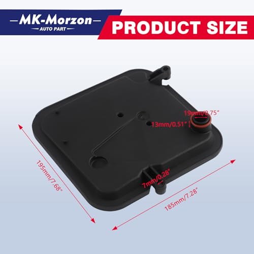 42RLE Transmission Filter Kit Compatible with Dodge Challenger Charger Dakota Magnum Ram 1500 J-eep Liberty Wrangler Chrysle 300 Replace# 68059549AA 58013