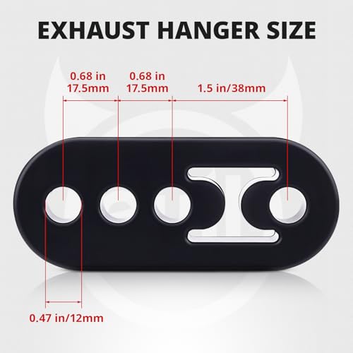 EVIL ENERGY Exhaust Hanger Rubber Adjustable Insulator Bushing Mount 4 Holes Universal 4PCS