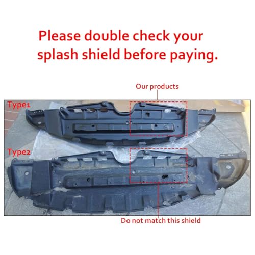 HECASA Front Engine Splash Shield Compatible with 2011-2020 Toyota Sienna Under Cover Replacement for TO1228174 5144108030 12171444