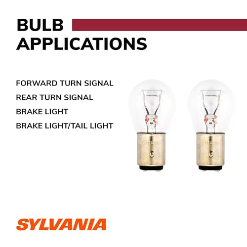 SYLVANIA - 1157 Long Life Miniature - Bulb, Ideal for Daytime Running Lights (DRL) and Back-Up/Reverse Lights (Contains 2 Bulbs)