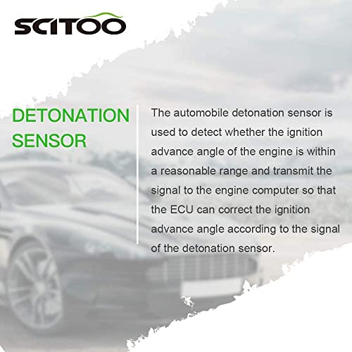 SCITOO Knock Sensor 12575869 Ignition Detonation Sensor Fit for Chevrolet Silverado Suburban Tahoe for GMC Envoy XL Savana Sierra 1500 2500 3500 Yukon XL for Hummer H2 for Pontiac Firebird GTO
