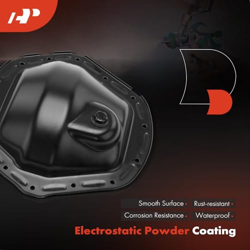 A-Premium 11.5 inches Rear Differential Cover Fit for Chevy Silverado 2500 HD 3500 & GMC Sierra 2500 3500 HD & Ram 2500 3500 & Dodge Ram 2500 3500, 2001-2018, Replaces 12471446