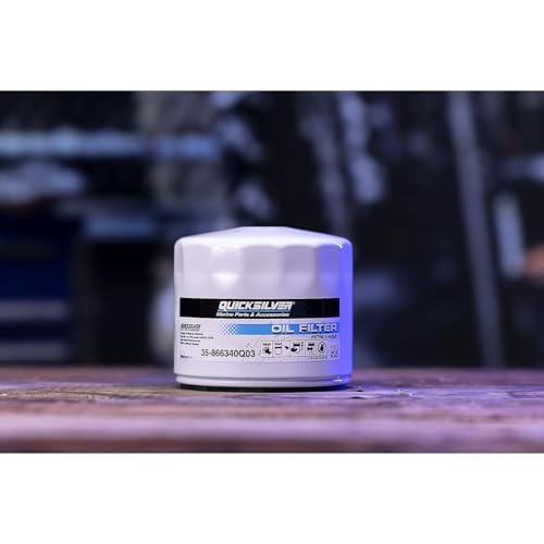 Quicksilver 866340Q03 Sterndrive and Inboard Spin-On Oil Filter for MerCruiser and GM Marine Engines