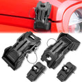 Upgraded Jeep Hood Latches with Keys, Hood Latch for 2018-2026 Jeep Wrangler JL JLU 4XE Jeep Gladiator JT, Anti-Theft Hood Lock Catch Latches Accessories, Off-Road Modified Style, 1 Pair (Not for JK)
