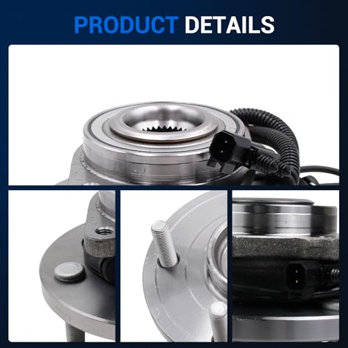 Autoround 513273 Front Wheel Hub and Bearing Assembly Compatible with 2008-2016 Dodge Grand Caravan, 2008-2016 Chrysler Town & Country, 2009-2014 VW Routan, 2012-2015 Ram C/V