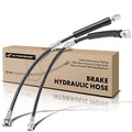 A-Premium Front Driver and Passenger Brake Hydraulic Hose Compatible with Select Chevy and Pontiac Models - Camaro 1984-1992, Firebird 1984-1992 - Replace# 17980323(Pack of 2)