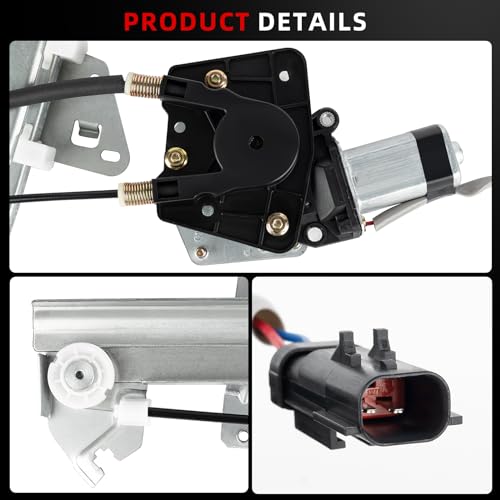 OVANOH Front Left Driver Side Power Window Regulator with Motor Assembly Compatible For Dodge Durango 1998-2003 Dakota 2000-2004 741-649 5066431AC