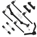 SOSOPART 10pc Set 2WD Front Suspension Kit Idler Arm Inner Outer Tie Rod End Adjusting Sleeve Sway Bar End Link Center Link Tie Rod Replacement For Chevy Blazer S10 for GMC Jimmy Sonoma for Hombre