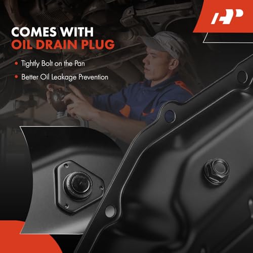 A-Premium 42RLE Transmission Oil Pan with Filter, Plug & Gasket, Fit for Ram 1500 2011-2012, Dakota 2011 & Jeep Wrangler 2003-2011 & Dodge Ram 1500, Charger, Durango, Challenger & Chrysler 300
