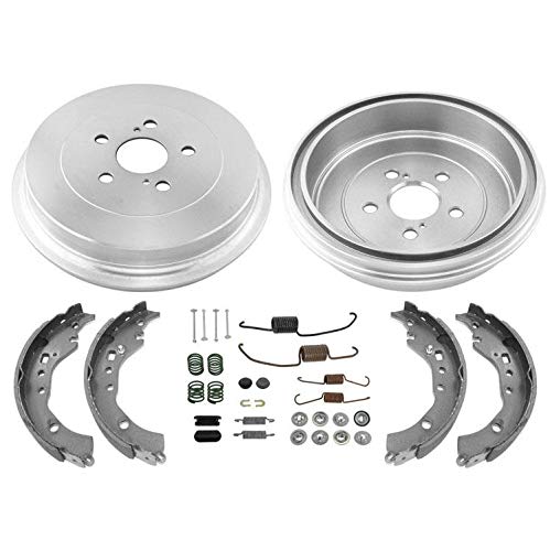 Rear Brake Drums & Brake Shoes Springs 4pc Kit Replacement Parts For Toyota Corolla 2009 2010 2011 2012 2013 2014 2015