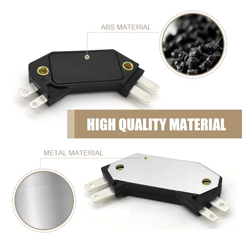 Gseigvee 1 PC Automobile Ignition Module, Engine Ignition Control Module Replacement Parts 1190357 8131941, 4 Pin Design Standard Repair Accessories, Compatible with Most Cars Models (Black)