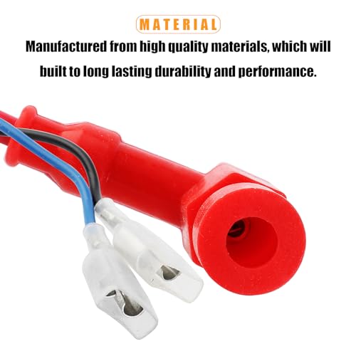 QAZAKY High Performance CDI Ignition Coil Compatible with 49cc - 50cc 60cc 66cc 80cc 2-stroke Engine Motor Motorized Bicycle Bike With Mounting Parts