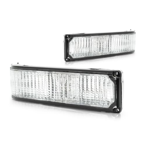 CarLights360: For 1988-2000 Chevy GMC C2500 Turn Signal/Parking Light Assembly Driver and Passenger Side Pair | GM2520104 GM2521104 Vehicle Trim: w/Sealed Beam Headlamp