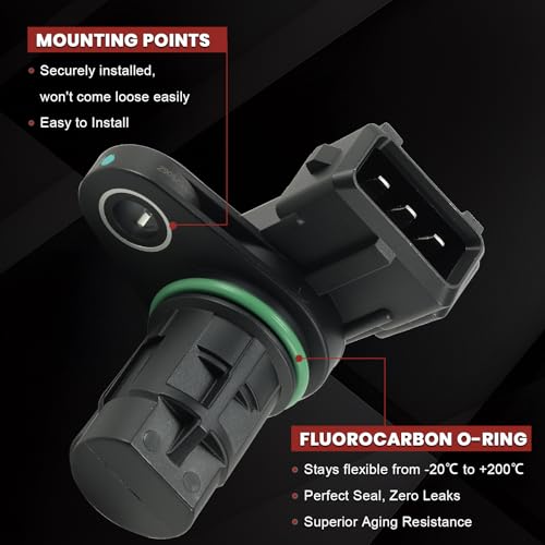 39350-23910 Engine Cam Camshaft Position Sensor Set of 2 Compatible with Kia Forte Soul Forte5 Sportage Spectra Hyundai Elantra Tucson 2004-2021 1.8L 2.0L Replace#39350-23700,PC661