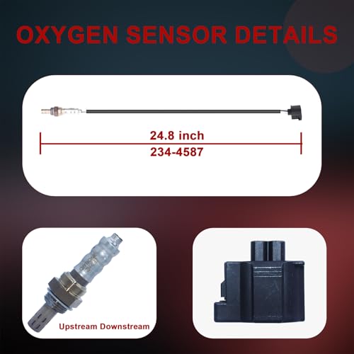 2PCS Oxygen O2 Sensor Upstream Downstream 234-4587 for Jeep Liberty Grand Cherokee Wrangler JK Chry 300 Dodge Dokota Charger Challenger Grand Caravan Journey Durango 3.7L Ram 1500 2001-2023 250-24253