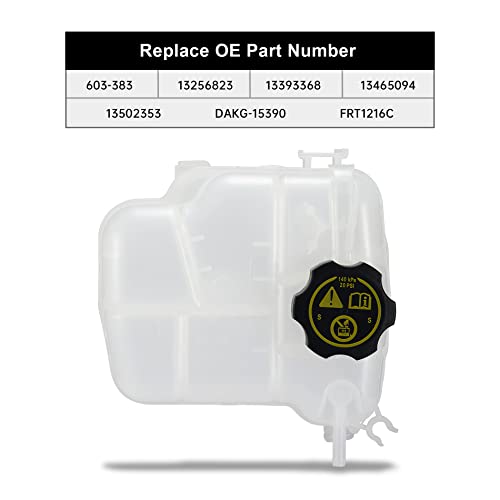 EVIL ENERGY Coolant Reservoir Tank, Compatible with 2010-2016 Chevy Cruze 2012-2014 Orlando 2016-2019 Buick Cascada 2012-2017 Verano, Replacement for 603-383 13465094
