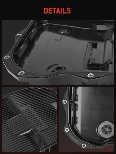 HYR 265-850 Transmission Oil Pan with Bolts Fit for Ram 1500 2500 3500 & Jeep Grand Cherokee & Chrysler 300, Charger, Challenger, Durango, 8-Speed Automatic Transmission Pan with Gasket & Drain Plug