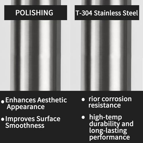 2.5 Inch Exhaust Pipe T304 Stainless Steel Exhaust Tubing,Tailpipe Inlet and Outlet 2 1/2"ID Length 17.3" Straight Exhaust, Universal Connector Adapter Tubo, Metal Tubing