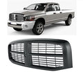 EzMech Front Grille Assembly - Compatible With Dodge Ram 1500 / 2500 / 3500 Grills 2006-2009 - Black Frame & Insert