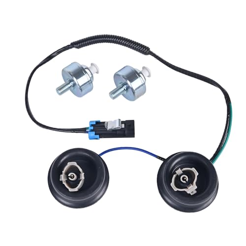 RLP Knock Sensor Kit with Wiring Harness Compatible with Chevy Camaro Corvette Express Silverado 1500 2500 3500 Suburban Tahoe GMC Sierra 1500 2500 3500 Yukon Replaces 12601822 12589867 917-033