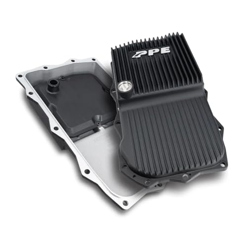 PPE- Heavy-Duty Cast Aluminum Transmission Pan (Black) 228053020 Compatible with Ram 2013-2021+ 5.7L V8 Gas, 3.0L EcoDiesel or Dodge 2015-2021+ Challenger/Charger 5.7L V8, 6.4L V8 Gas with 8HP70/8HP75